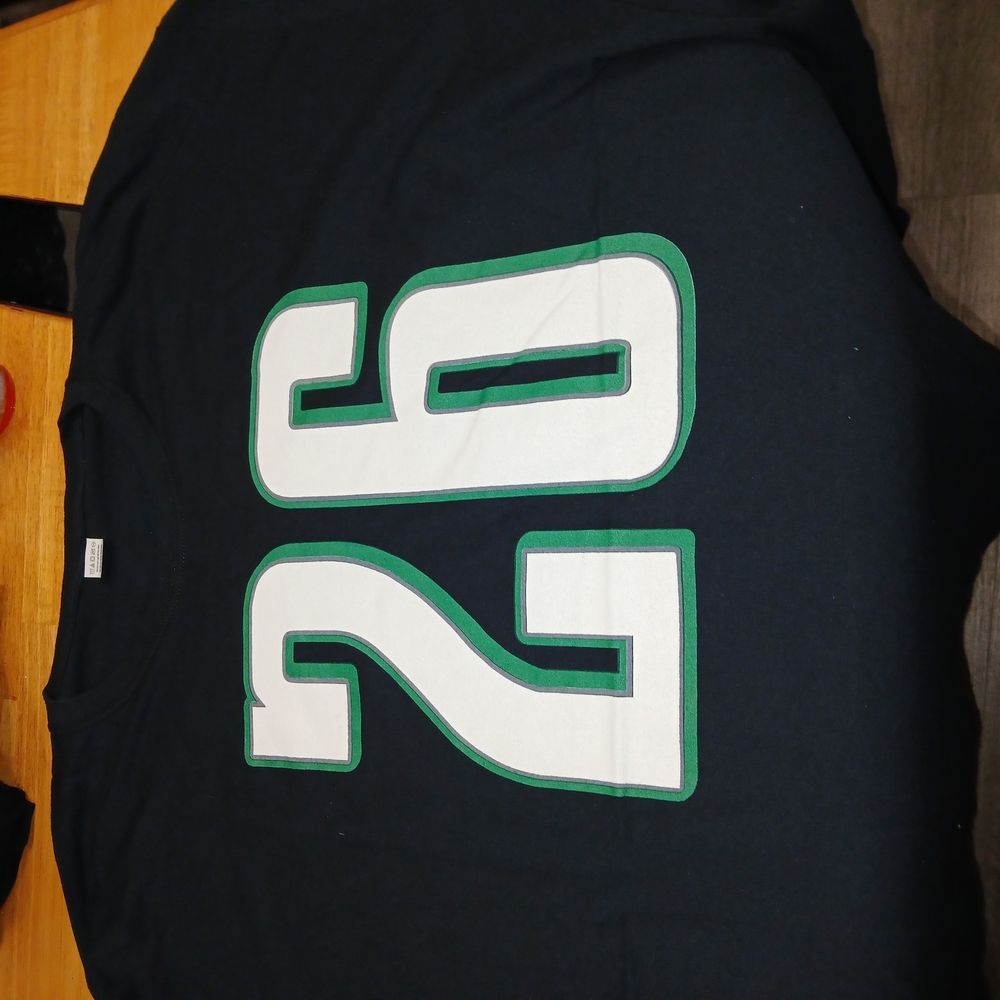 Black T-Shirt Barkley with Green and White Number 26 Design